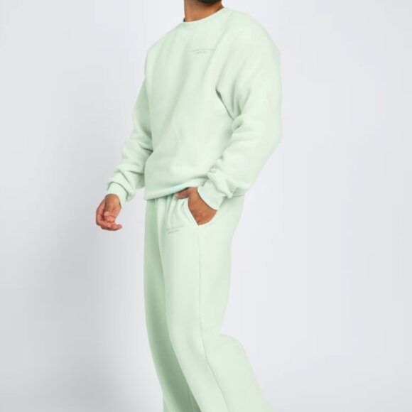 Comfrt Pastel Crew Sweat Set Mint Green SZ XL New With Tags - Picture 1 of 6